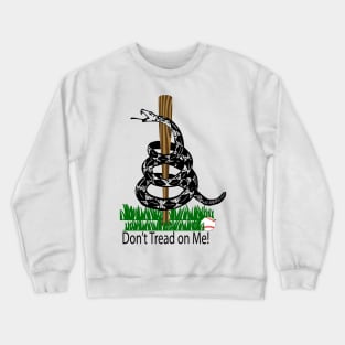 Don't Tread on Me Snake Baseball Flag Crewneck Sweatshirt